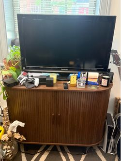 Mid-Century Modern Tambour Door Sideboard