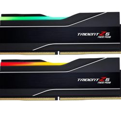 G.SKILL Trident Z5 Neo RGB Series (AMD Expo) DDR5 RAM 32GB (2 x 16GB) 6000MT/s CL30-38-38-96 1.35V UDIMM Desktop Memory - Matte Black (F5-6000J3038F16
