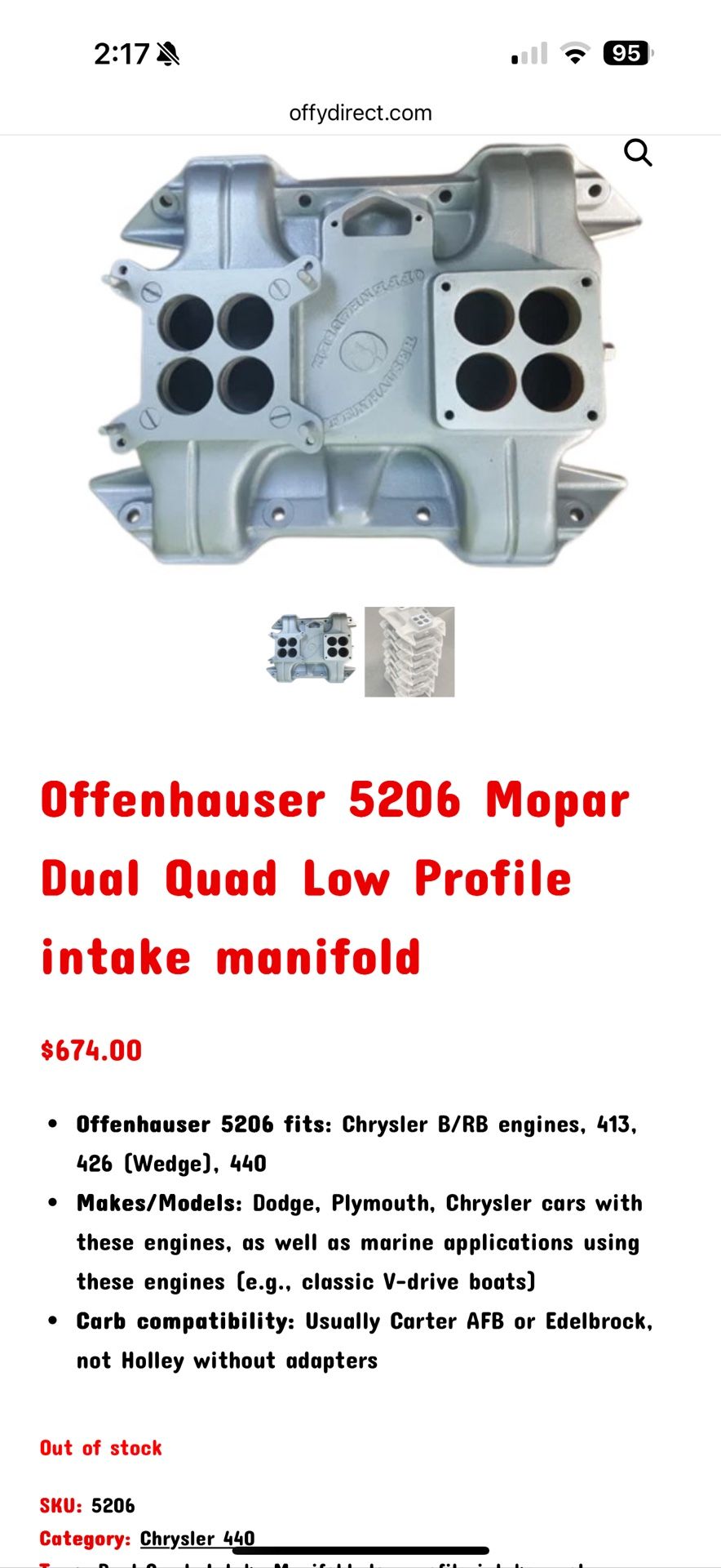 Offenhauser Dual Quad I take