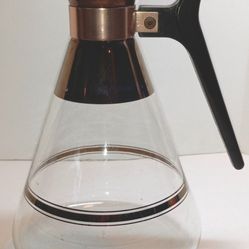 VTG MCM 1950s Replacement Atomic Copper Coffee Carafe From Inland Glass Works Co
