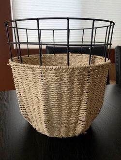 Decorative storage basket