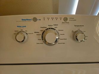 GE washer and dryer