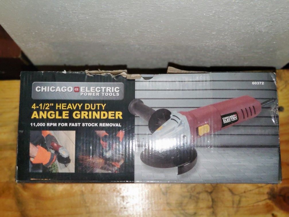 Chicago Electric Angle Grinder 60372. Excellent Condition! 