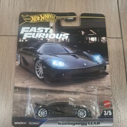 Hotwheels Fast Furious Koenigsegg CCXR Real Riders 