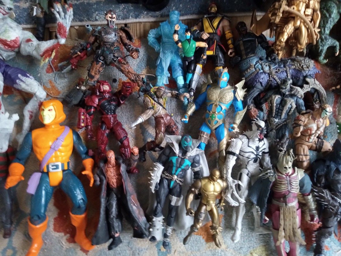 Action Figure Lot HUGE mostly Spawn Vehicles Included