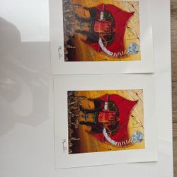 2 Lithography’s   “  Keys To The soul “ Piano Man