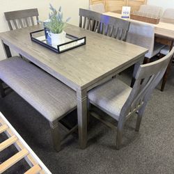 Dining Table With 4 Chairs And A Bench 