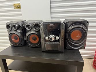 Rare Panasonic 2000’s Stereo/Speakers with Subwoofer Works Great