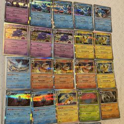 Pokémon 23 Card Bundle Lot Scarlet Violet 151 Holo Gengar Vaporeon Flareon Mewtwo