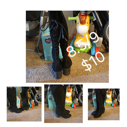 Knee high black boots for women size 8.5/9