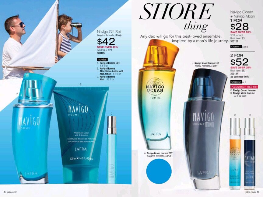 Perfumes JAFRA para papá. Navigos JF9 Absolute. 56