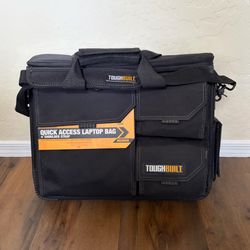 ToughBuilt Quick Access Laptop Bag for Contractors Workers Travel Etc NEW