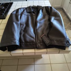Men's Tommy Hilfiger Brown Leather Jacket 