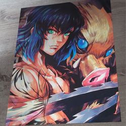 Demon Slayer Image Changing 3D Holographic Lenticular Anime Poster