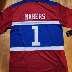 2025NFL New York Giants embroidered ball suit 1# Nabes football suit