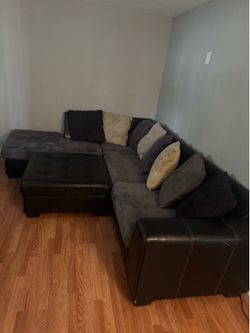 Couch with Ottoman