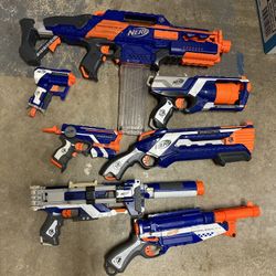 7 Nerf guns