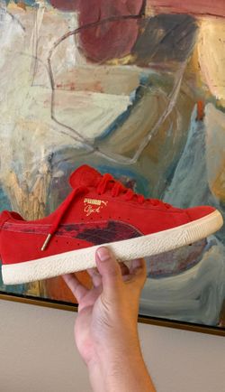 Puma Clyde Packer Shoes Cow Suit Red