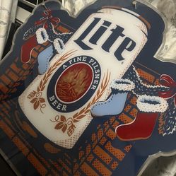Brand New Miller Lite Neon! Christmas Edition 