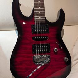 Ibanez Gio Star GRX70QA Electric Guitar $230 New Regular Price Transparent Red Sunburst