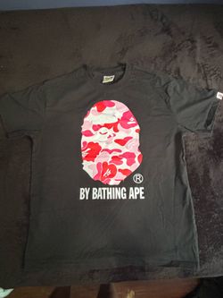 Black And Pink Bape T Shirt