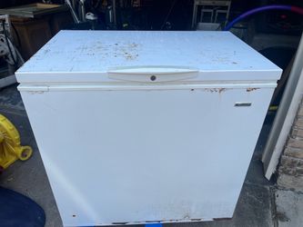 KENMORE HEAVY DUTY FREEZER — WORKS GREAT! JUST SOME RUST/COSMETIC WEAR. Price firm. No holds