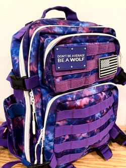 WOLFpak 35L Ice Meal Prep Backpack Purple Blue Tactical Bag