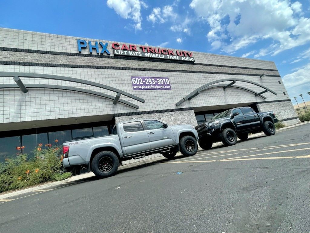 Toyota Tacoma Wheels Tires Leveling & Lift Kits Accessories intakes Side Stows Bed Covers Air-bag Kits Installations. (WE Finance