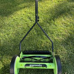 Green Works 14 Inch Push Mower 
