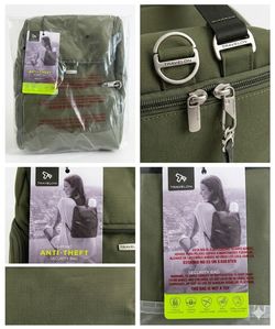 Travelon Anti-Theft Convertible Backpack Green RFID Travel Bag