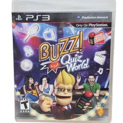 Buzz Quiz World Sony PlayStation 3 2009  PS3 Video Game Teen PS