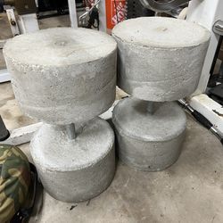 Concrete Dumbbells 105lbs each