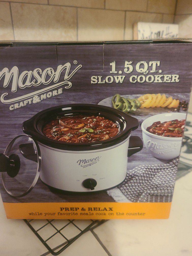 Mason Craft & More 1.5qt Slow Cooker