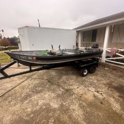 14ft Fishing Boat With Trailer And Title