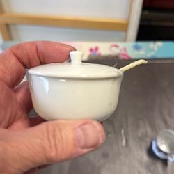 Japanese Covered Dish With Spoon