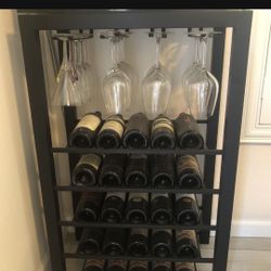 Black Wine Rack