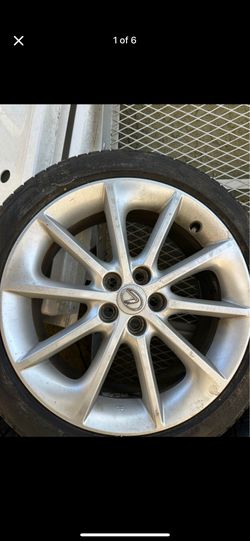 1 Lexus Ct200h wheel+Bridgestone Turanza mounted balanced 100%good 215/45/17 no crack no ben no nail