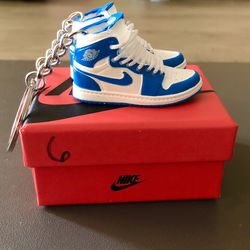 Jordan Mini Shoes 3D Keychain Pair with Box Sneaker Keyring Set