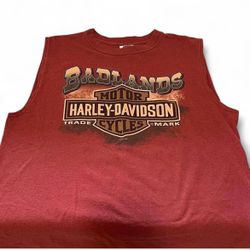 Large sleeveless Harley- Davidson tee
