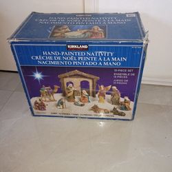 Hand Painted Jesus Nativity