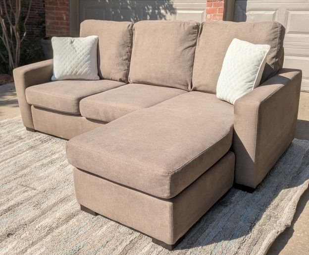 Grey Sectional Couch W/ Chaise, DELIVERY AVAILABLE!