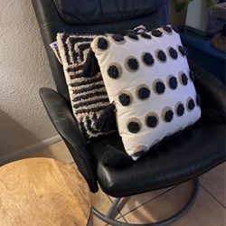 Black Chairs. Set  Letter Good Condition 