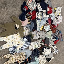 Newborn and 0-3 month boy clothes