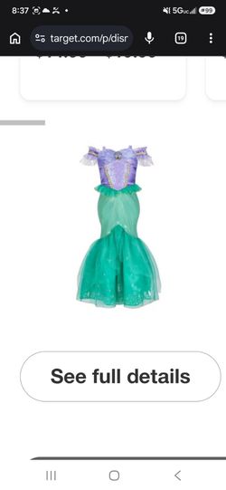 Little mermaid costume
