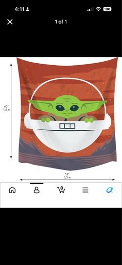 Baby yoda tapestry