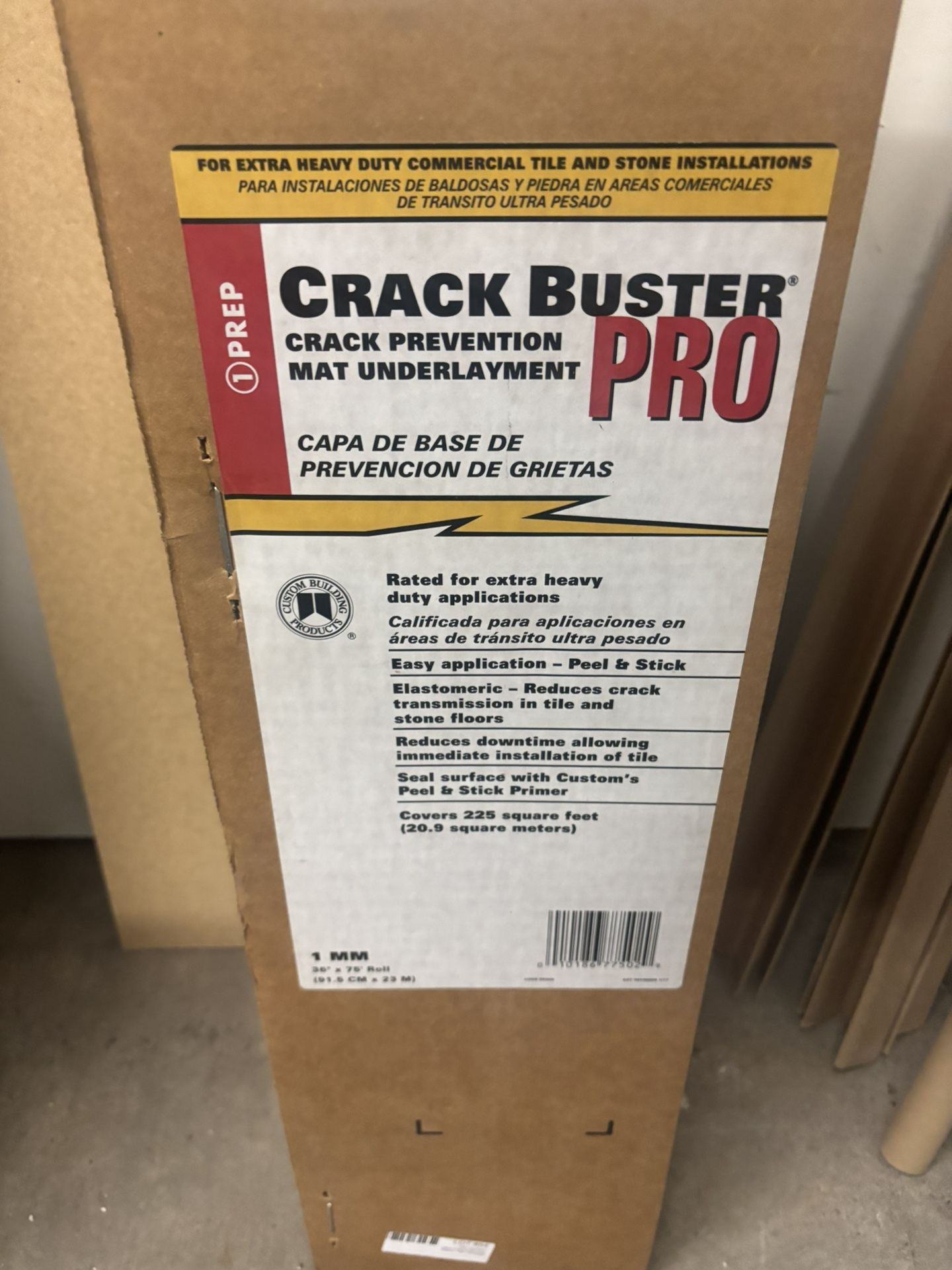 New 36” x 75” Crack Prevention Mat Underlayment