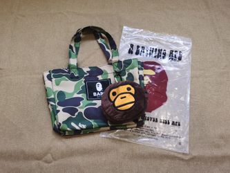 Bundle 2 A bathing ape bape baby milo tote shoulder bag
