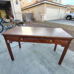 Wooden Desk With Drawer 