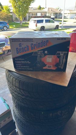 Brand new in the box central machinery 8” bench grinder