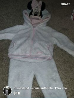 Furry authentic disney 12 m winter outfit